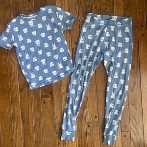 GAP Kids Blue Pajama Set with Bunny Print